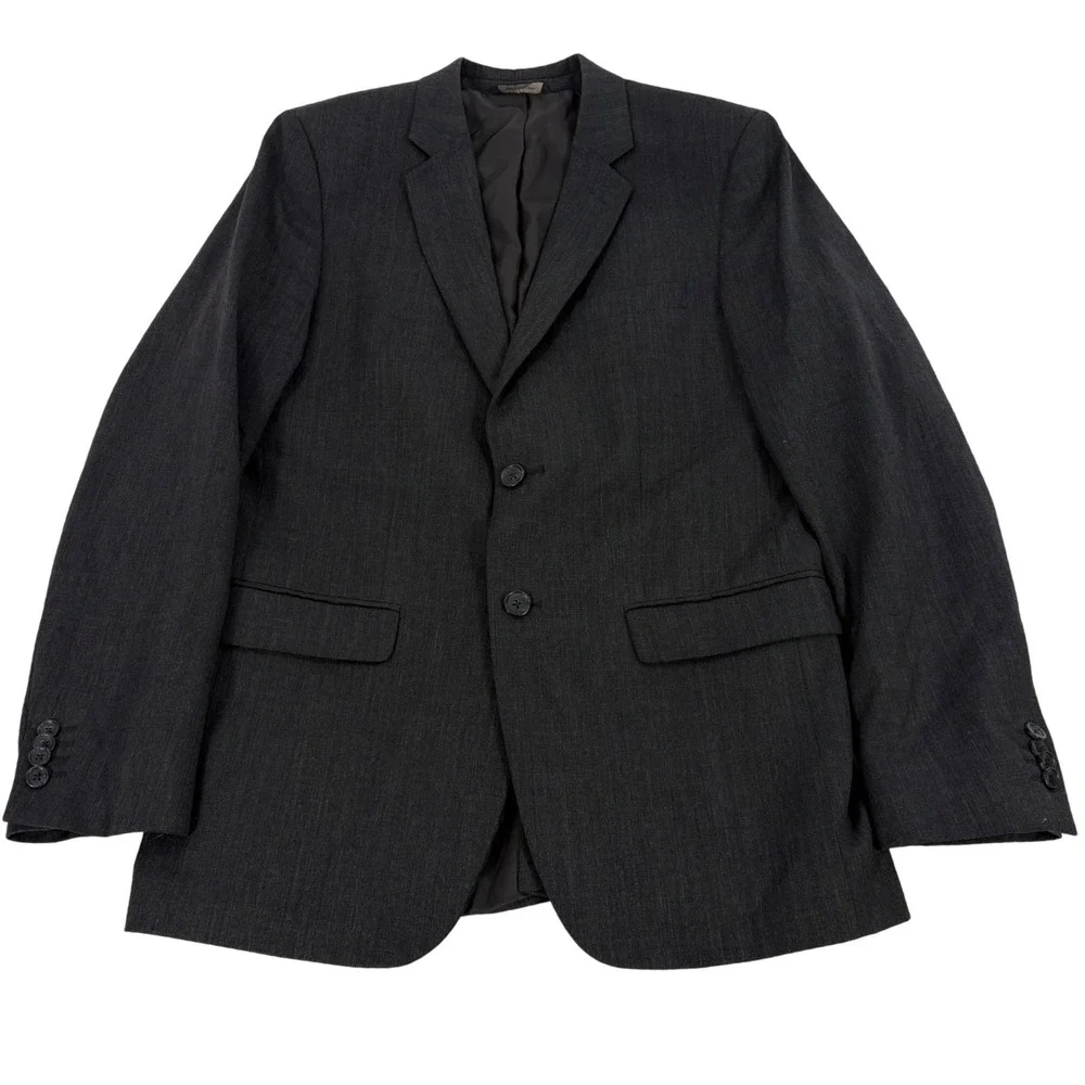 Banana Republic Blazer 40R Charcoal‎ Gray Tailored Slim Fit Wool Wedding Office